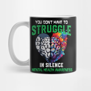 Mental Health Awareness Month Fight Stigma Mental Disease Mug